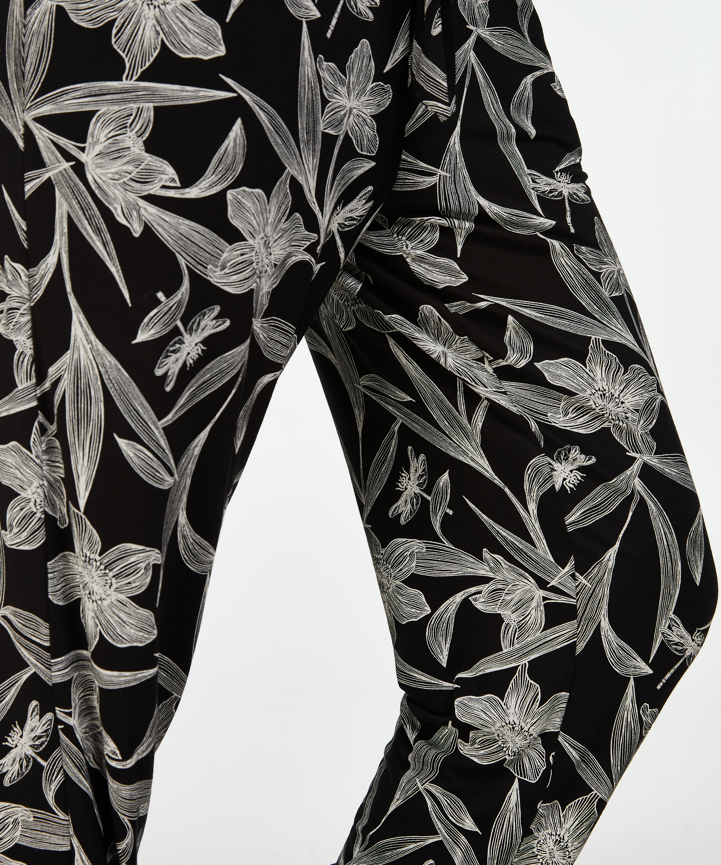 Jersey pyjamasbukser, sort, main