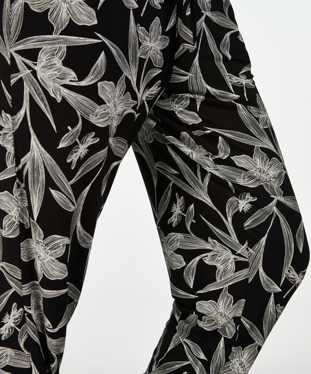 Jersey pyjamasbukser, sort