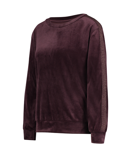 Top Velour Shimmer, Lilla