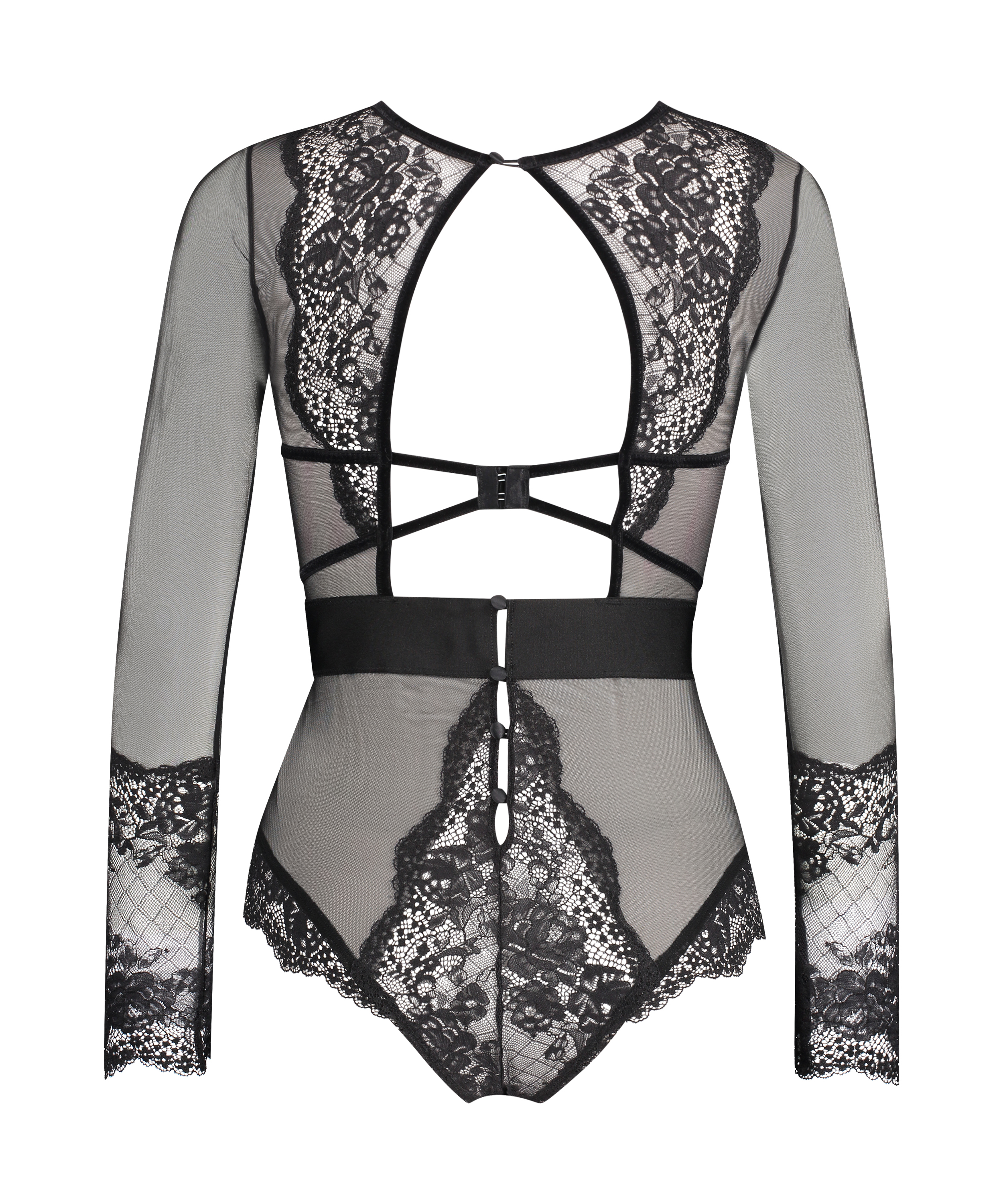 Body med b&oslash;jle Priscilla Rebecca Mir, Sort, main