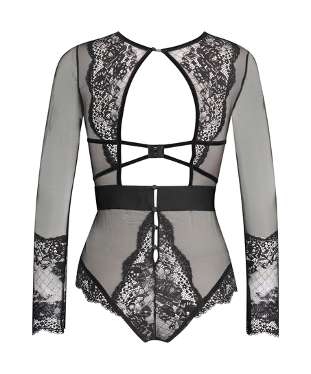 Body med b&oslash;jle Priscilla Rebecca Mir, Sort