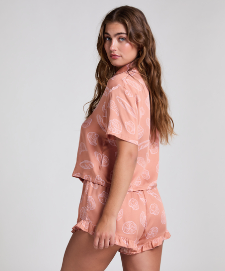 Pyjamasshorts, Beige