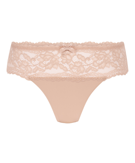 Florence Lace hipster g-streng, Beige