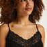 Cami Jersey Lace, sort