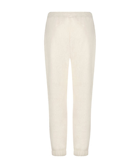 Joggingbukser Fleece Snuggle, Hvid