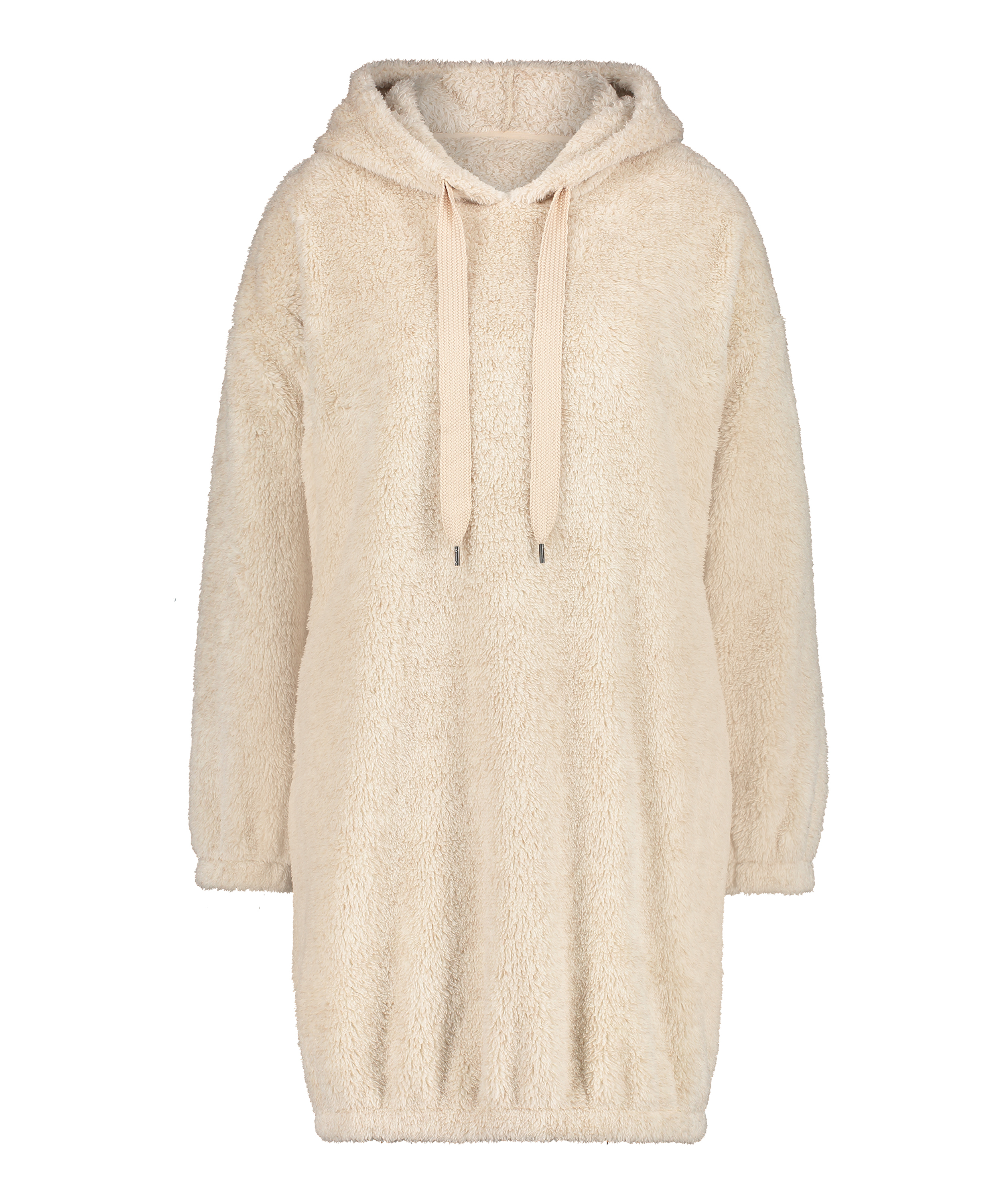 Snuggle fleece kjole, Beige, main