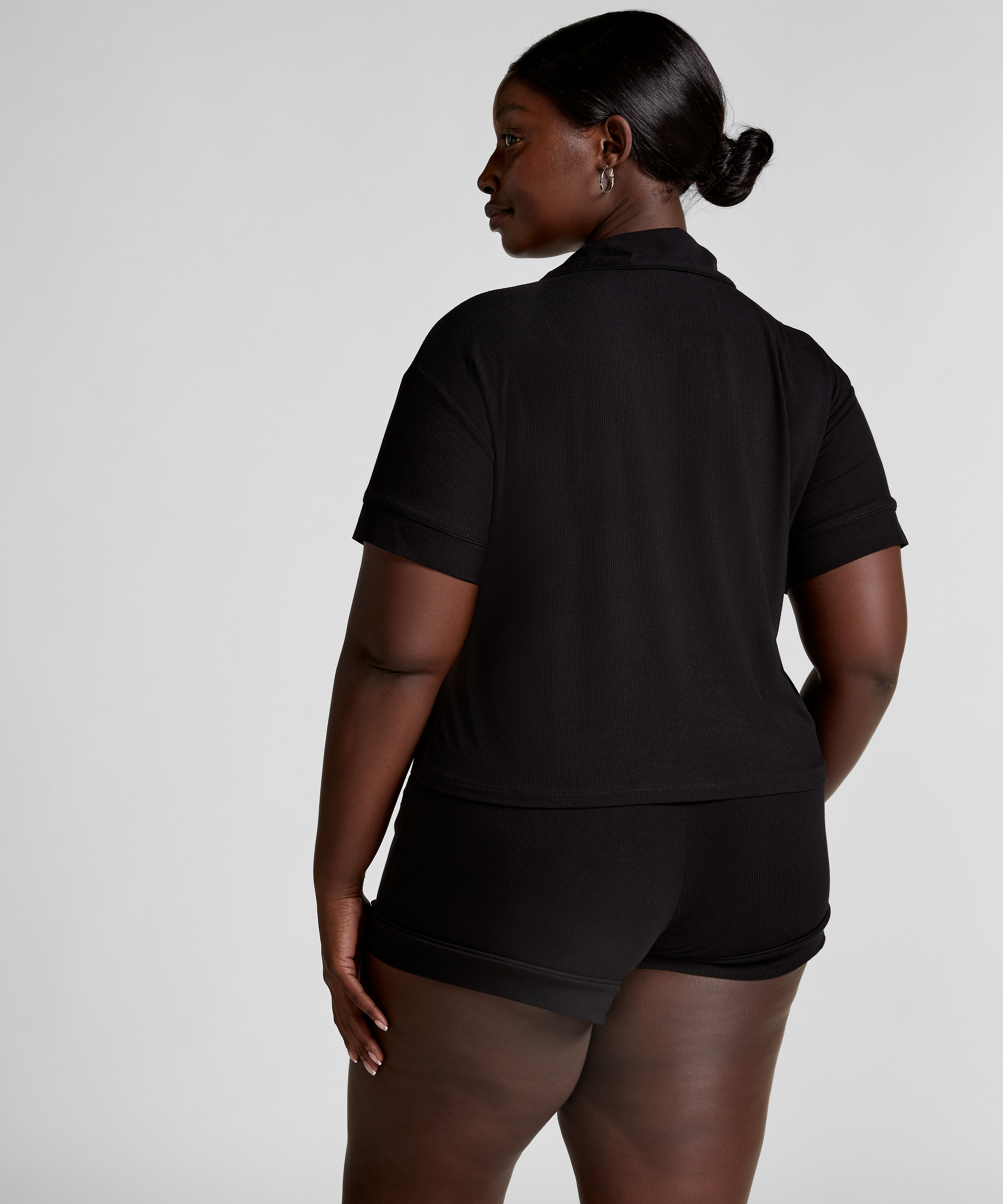 Short Jersey Rib Essential, sort, main