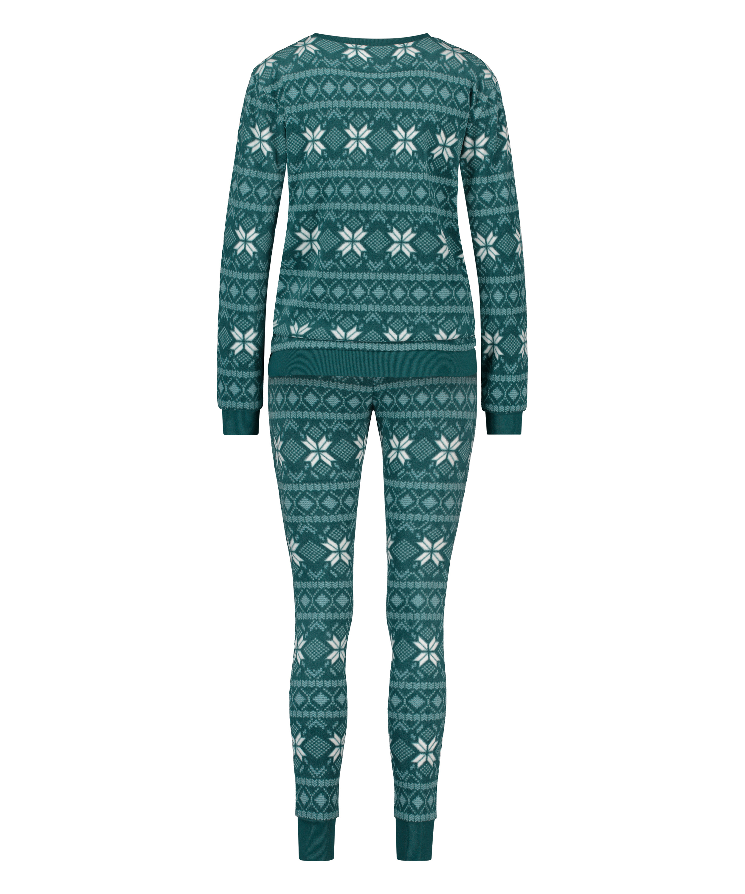 Fleece pyjamassæt, blå, main