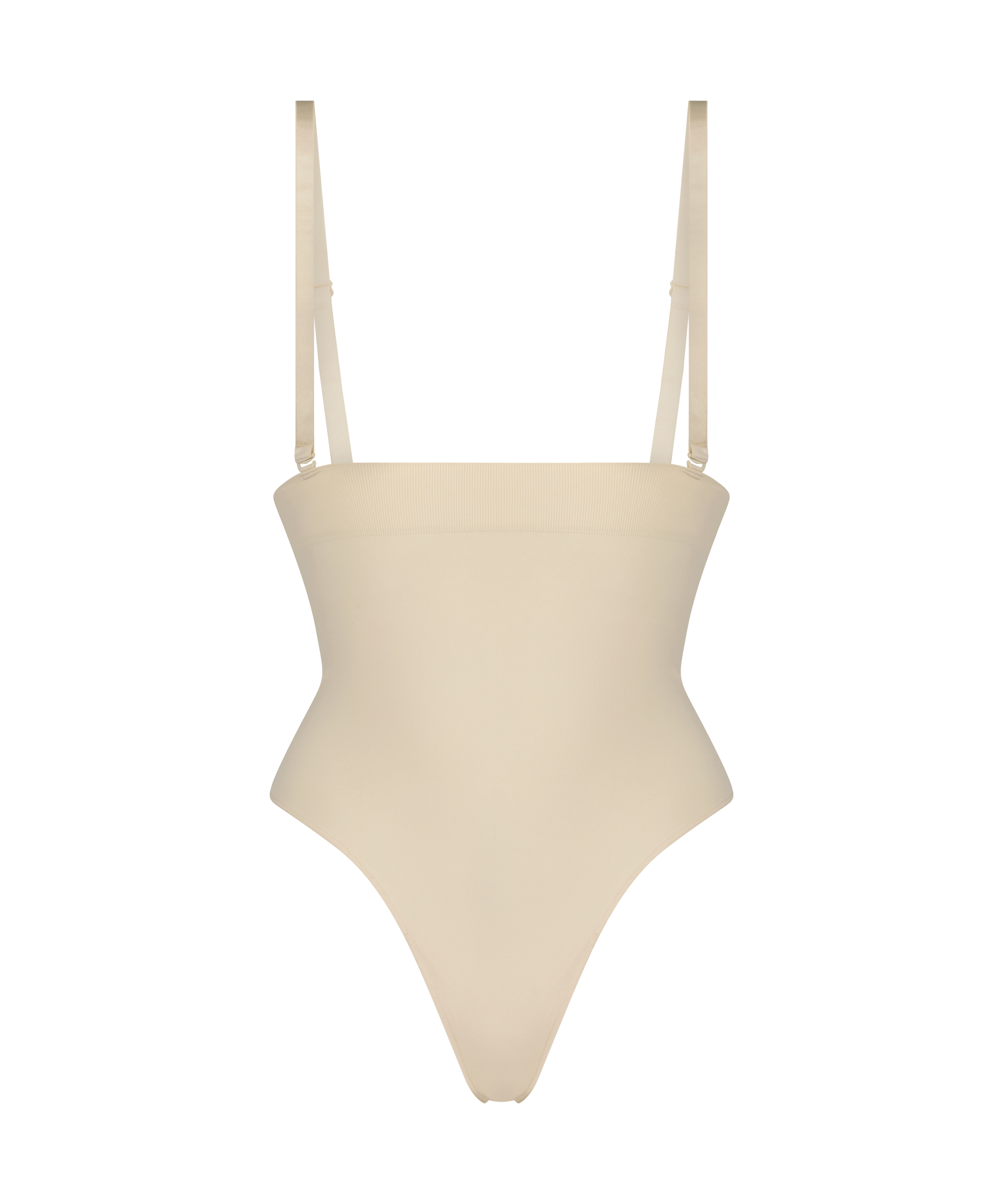 Sømløs g-streng, Beige, main