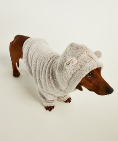 Fleece hunde-onesie, Brown