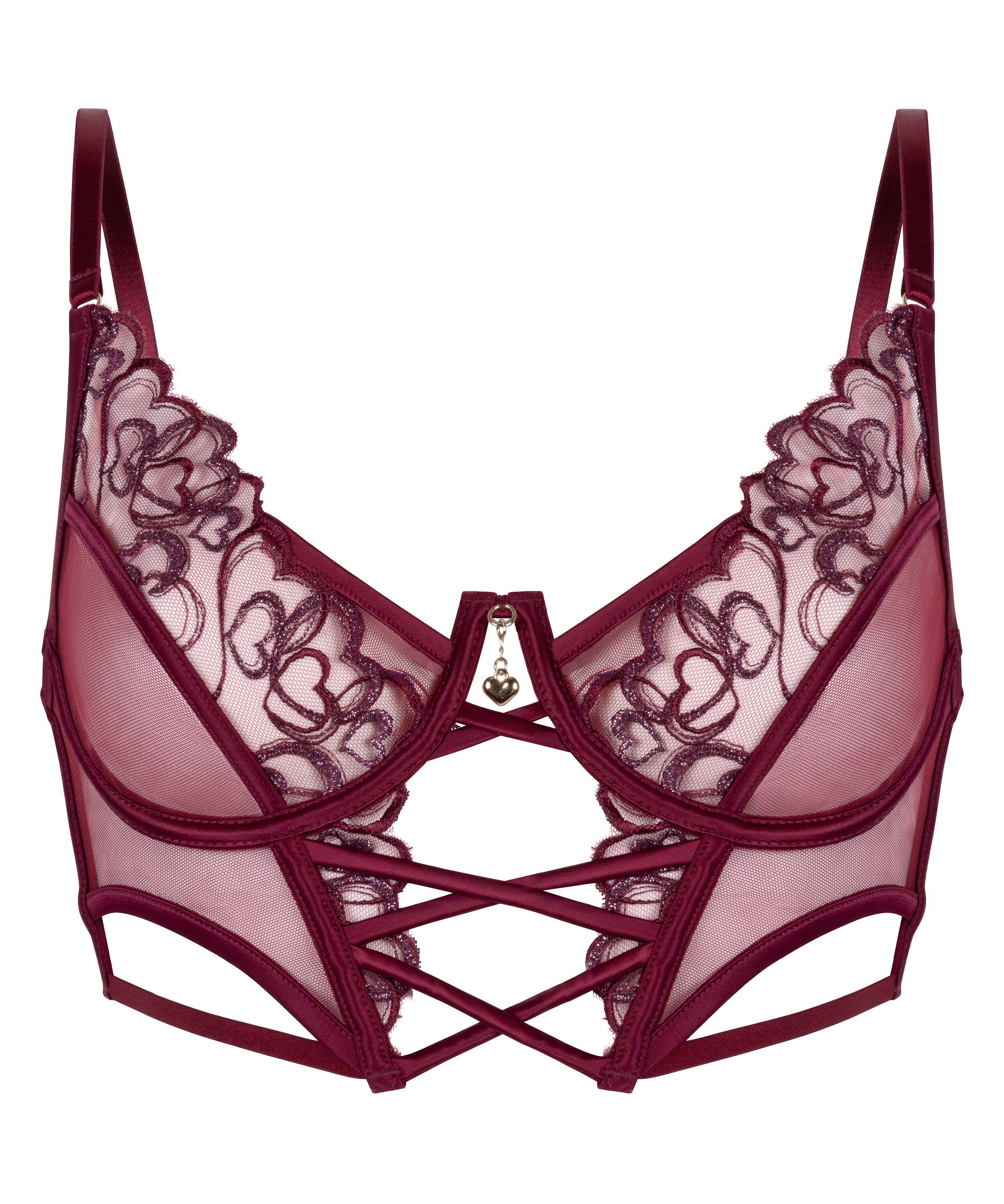 Ikke-formst&oslash;bt longline b&oslash;jle-bh Scarlett, R&oslash;d