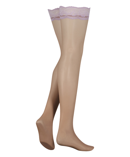 Stay-ups 15 Denier Lace, Lilla