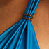 Formstøbt bøjle-bikinitop Sunset Dreams Størrelse E +, blå