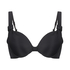 Luxe formstøbt bikinitop med bøjle Størrelse E +, sort