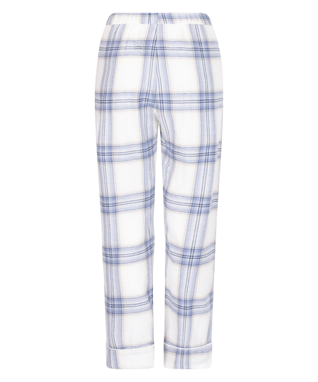 Petite pyjamasbukser af Flannel, Blå