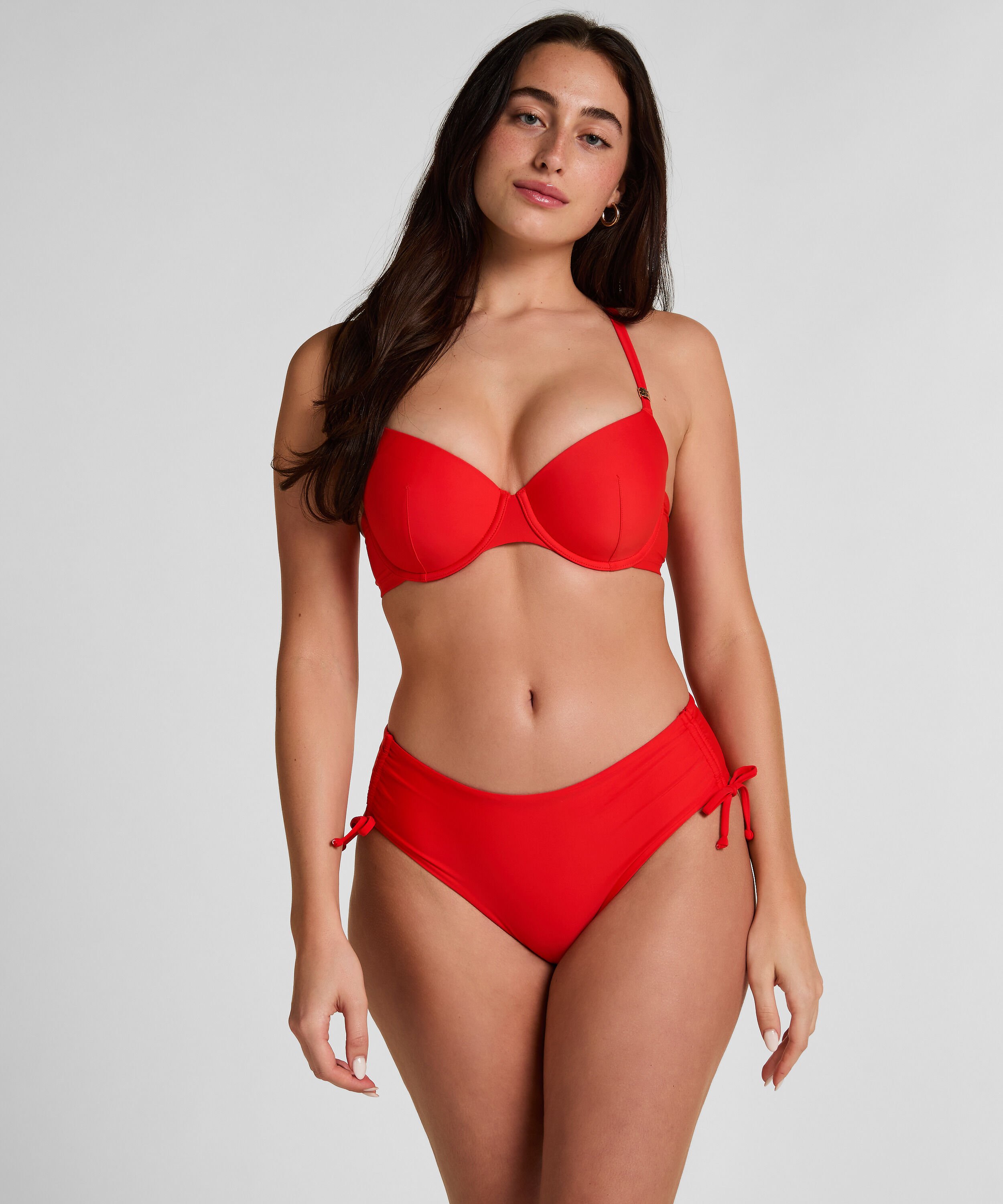 Midi Bikini Bottom Luxe, Rød Midi Bikini Bottom Luxe, Rød