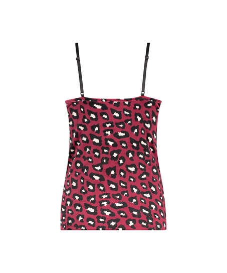 Cami Velour Lace, r&oslash;d