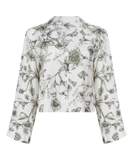 Pyjamatop Storylover, Hvid