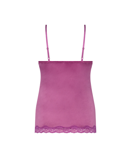 Cami top Velours Lace, Lilla