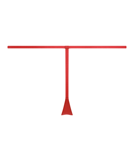 Stripe Mesh usynlig g-streng, rød