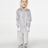Kids Fleece Jumpsuit, Grå