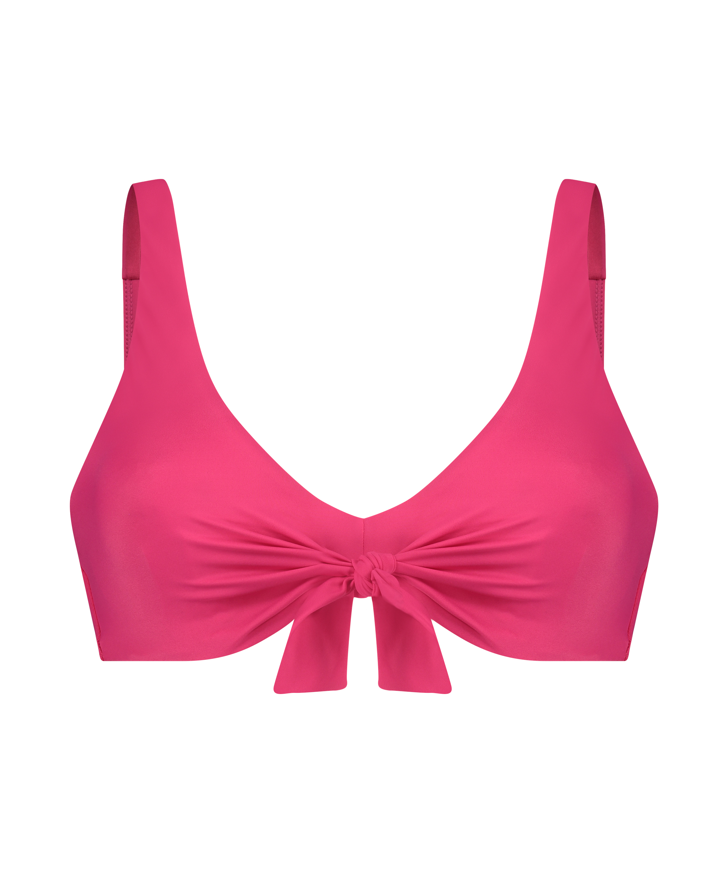Luxe ikke-formstøbt bikinitop, pink, main