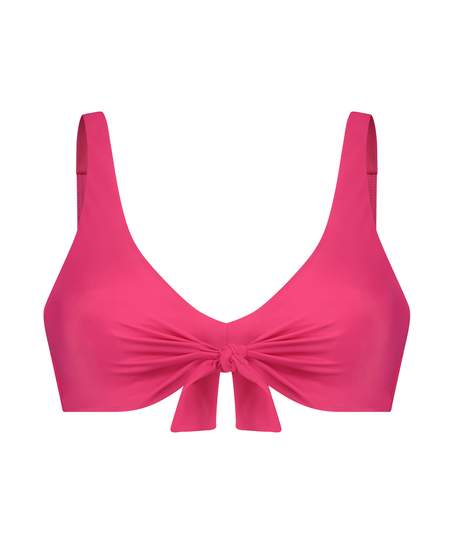 Luxe ikke-formstøbt bikinitop, pink