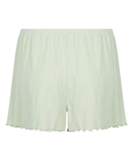 Pointelle shorts, Grøn