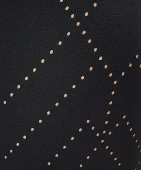 HKMX High waisted cropped sportslegging Naira, sort