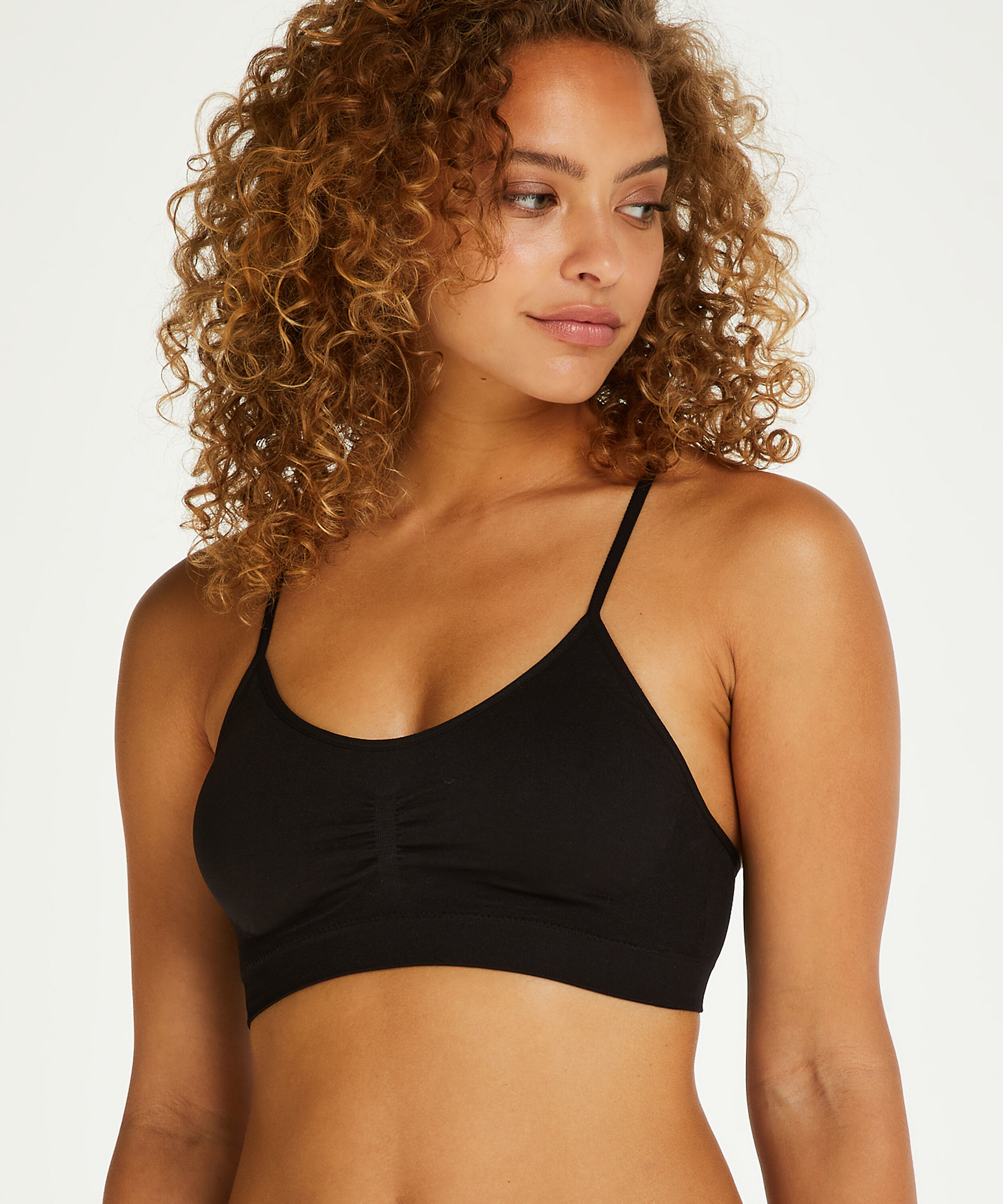 Sømløs bralette Marine, Sort Sømløs bralette Marine, Sort
