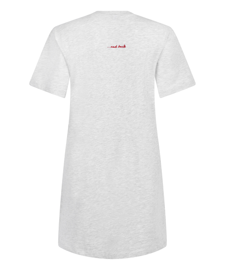 Natskjorte rund hals, Gr&aring;