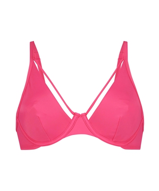 Ibiza ikke-formstøbt bikinitop med bøjle, pink