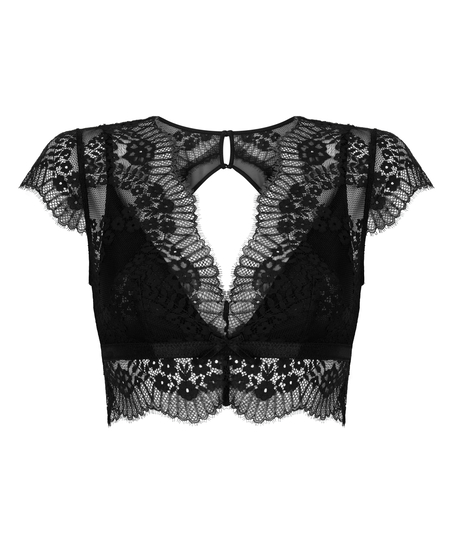 Bralette Daphne, Sort