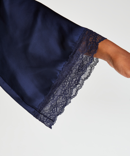Petite Kimono satin Meili, Bl&aring;
