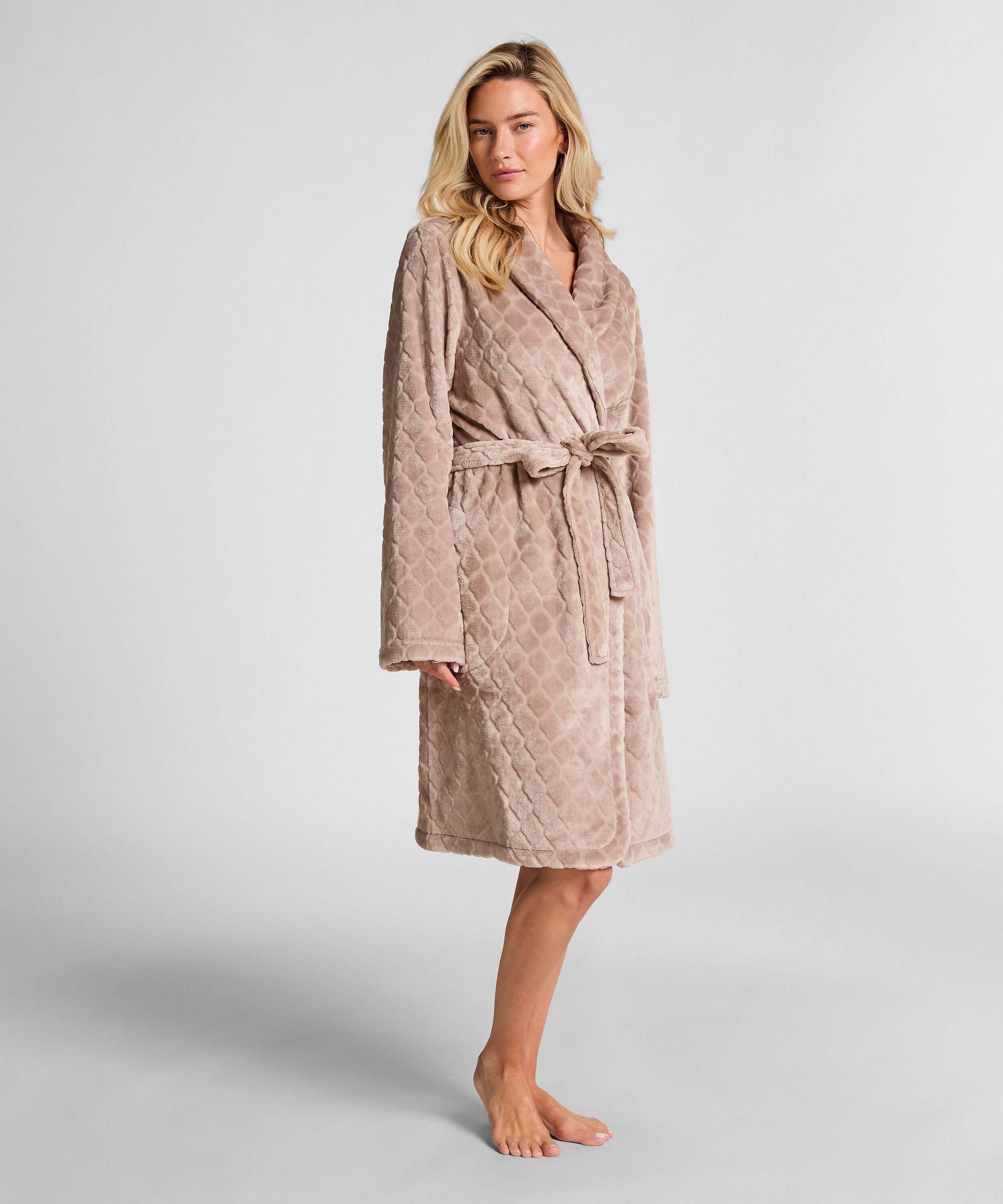 Badekåbe Fleece, Beige