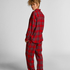 Petite pyjamasbukser af Flannel, Rød