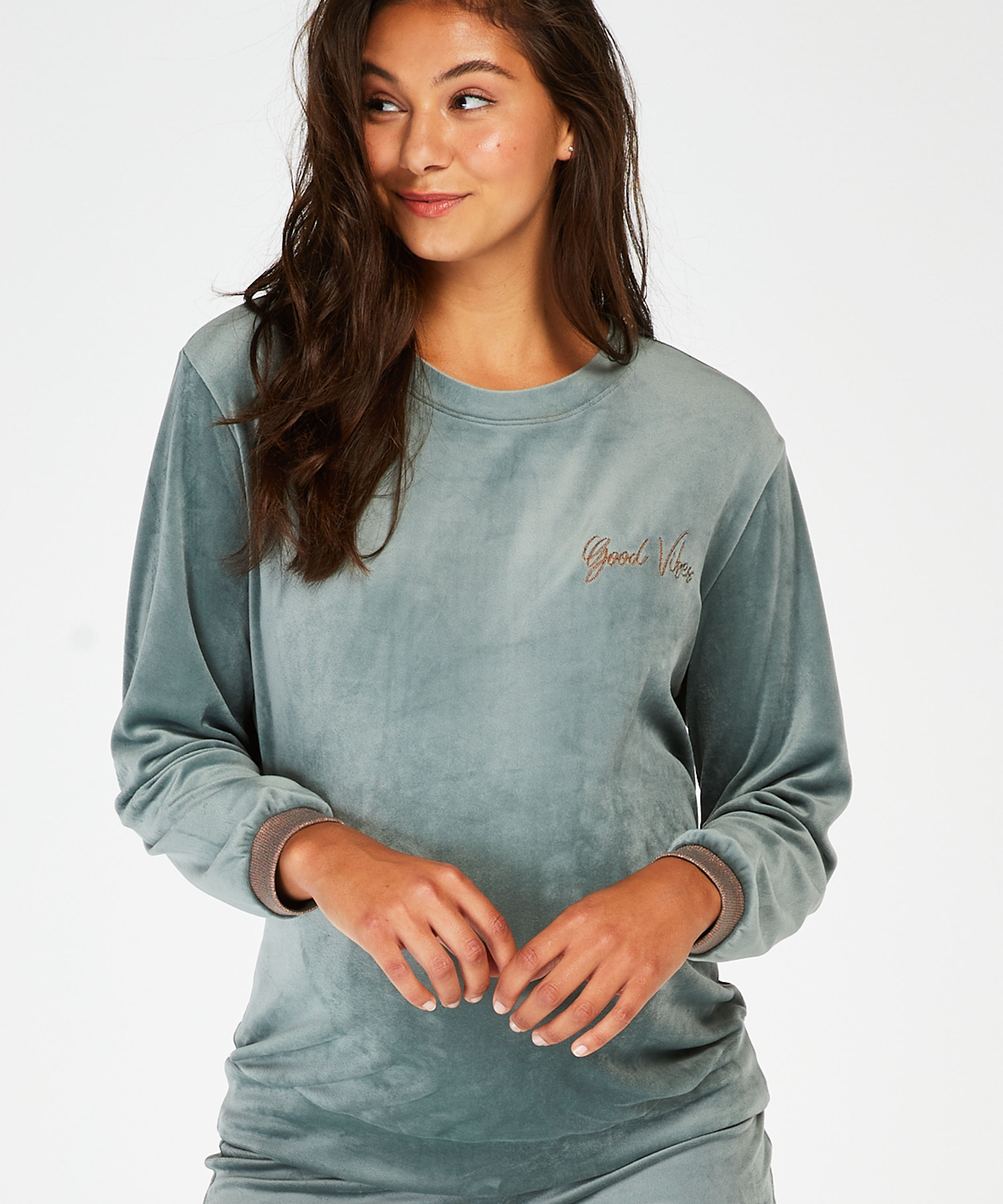 Graviditetstop Velours, Grøn, main