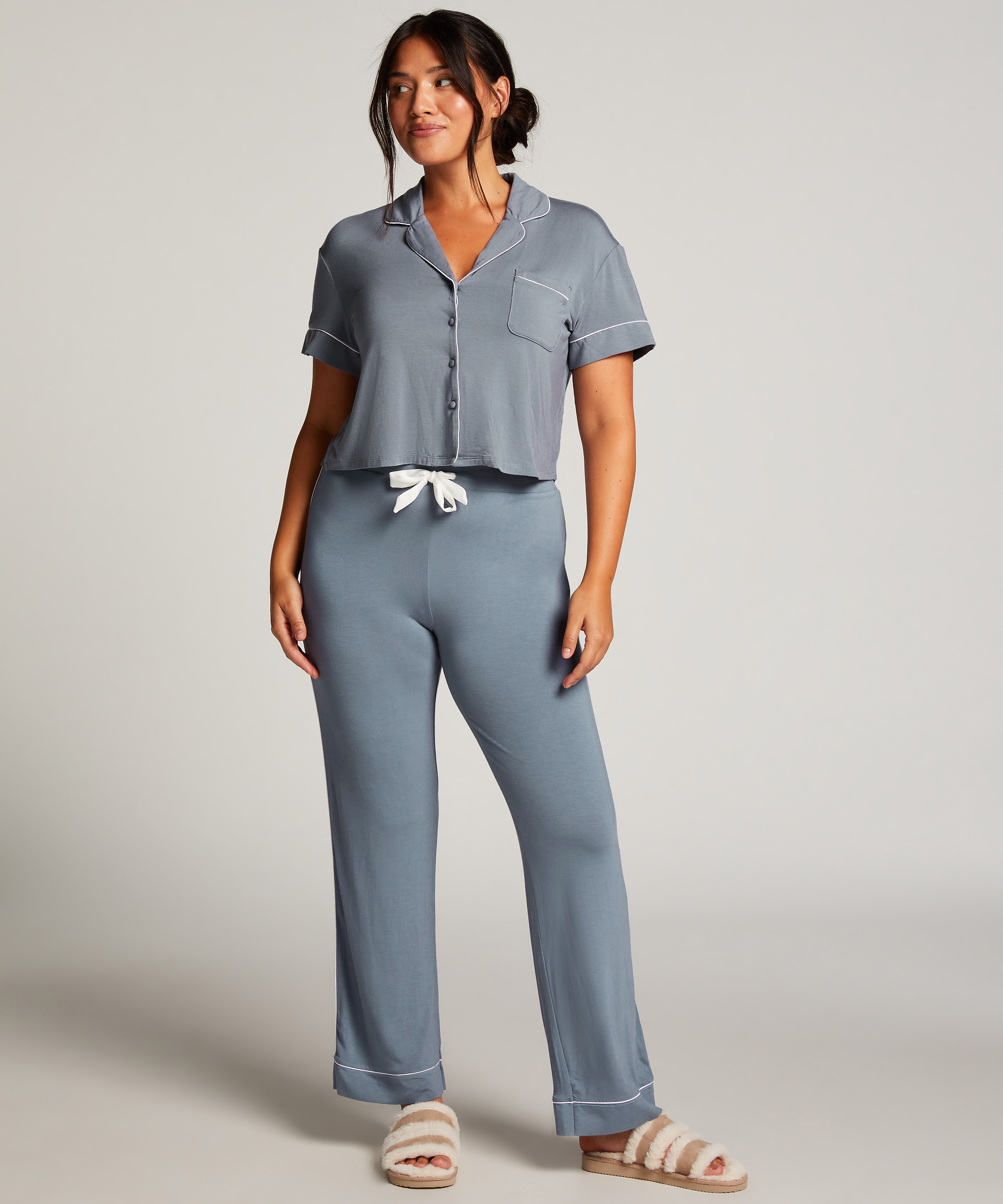 Jerseybukser Essential, Bl&aring;, main