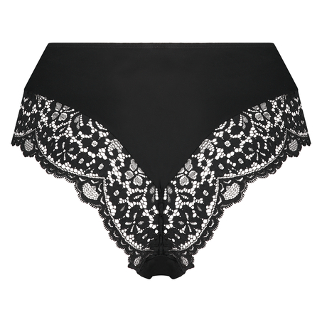 Marina, brasiliansk trusse med h&oslash;jt snit, sort