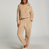 Hættetrøje Fleece Snuggle, Beige