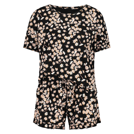 Kort pyjamassæt, Sort