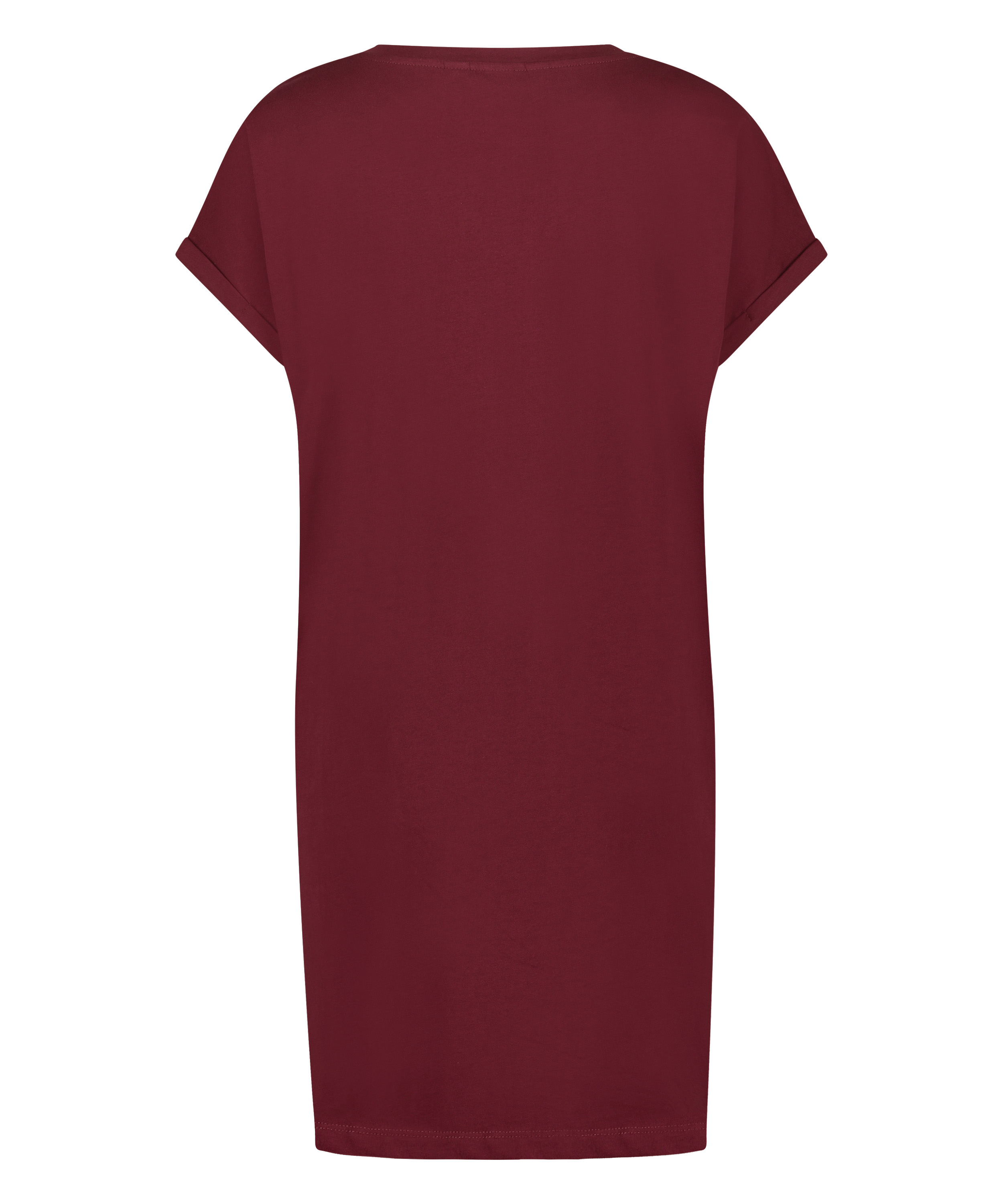 Natskjorte rund hals, R&oslash;d, main