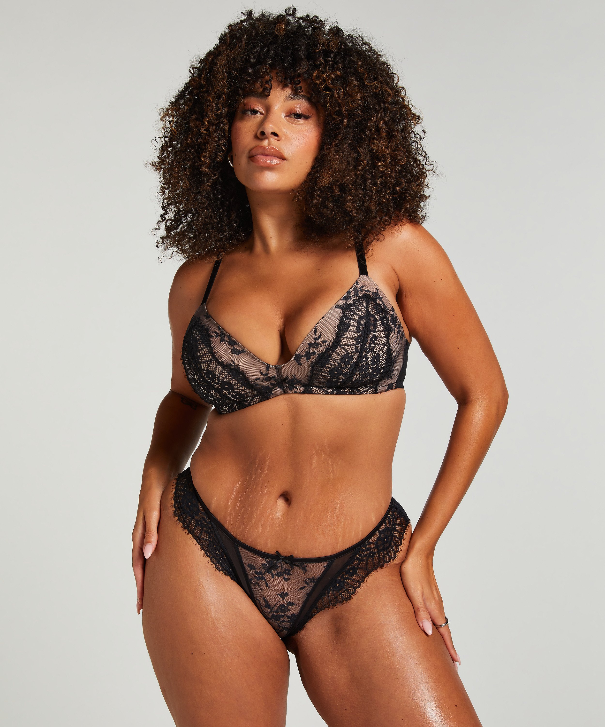Formstøbt bh uden bøjle Daphne, Sort, main