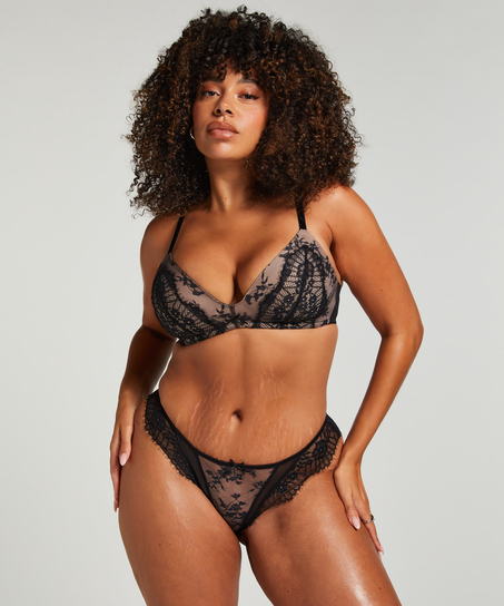 Formstøbt bh uden bøjle Daphne, Sort