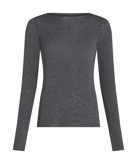 super soft b&aring;dhals bluse med cashmere, Gr&aring;