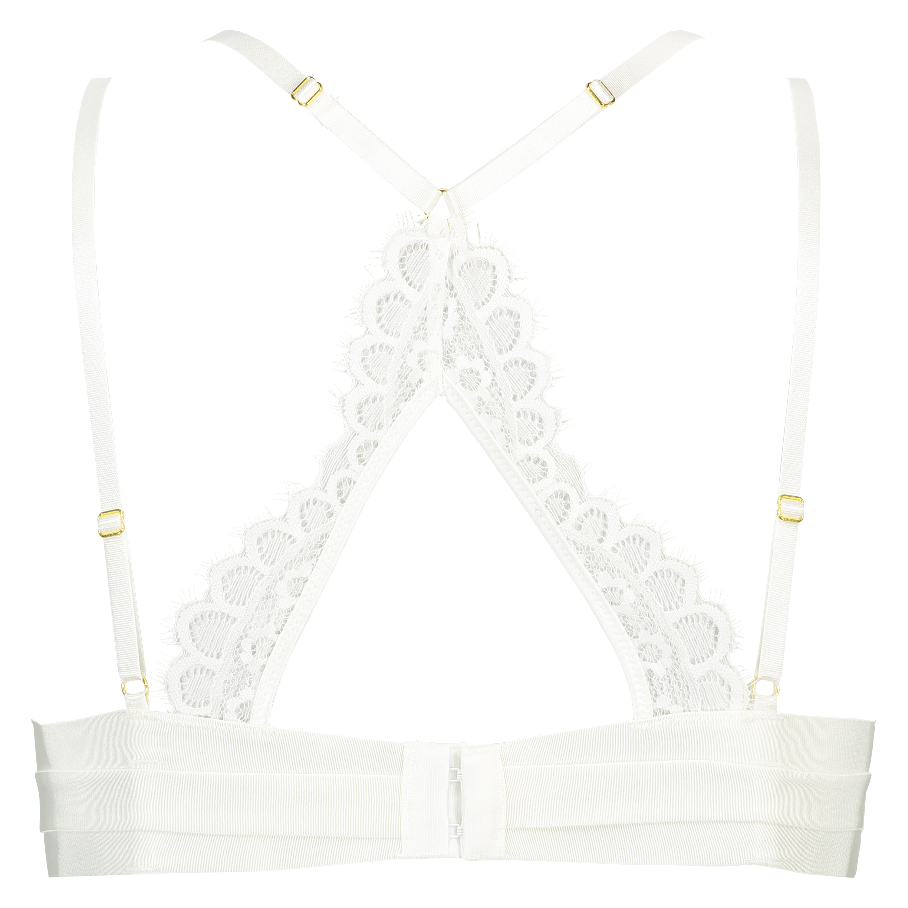 Peaches ikke-formst&oslash;bt b&oslash;jle-bh, Hvid, main