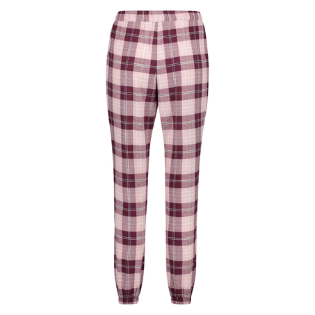 Twill ternede pyjamasbukser, lilla