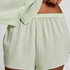 Shorts Satin Minimal, Gr&oslash;n