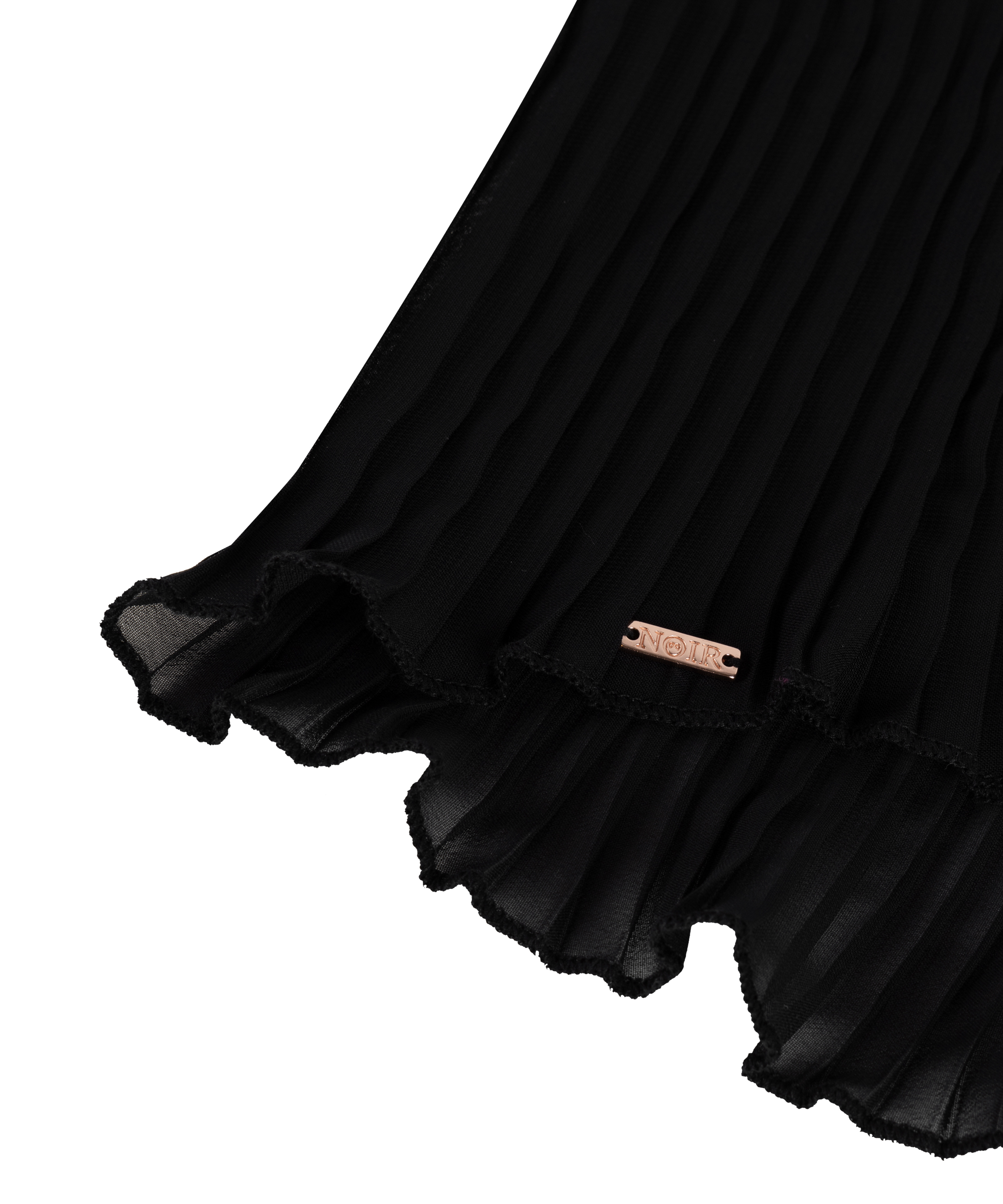 Plisse blondecamisole, Sort, main