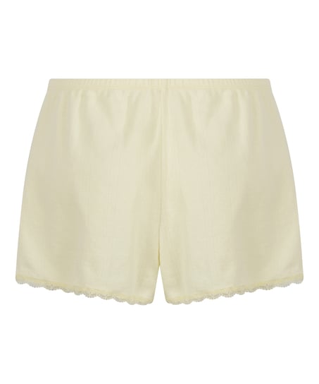 Pointelle shorts, Gul